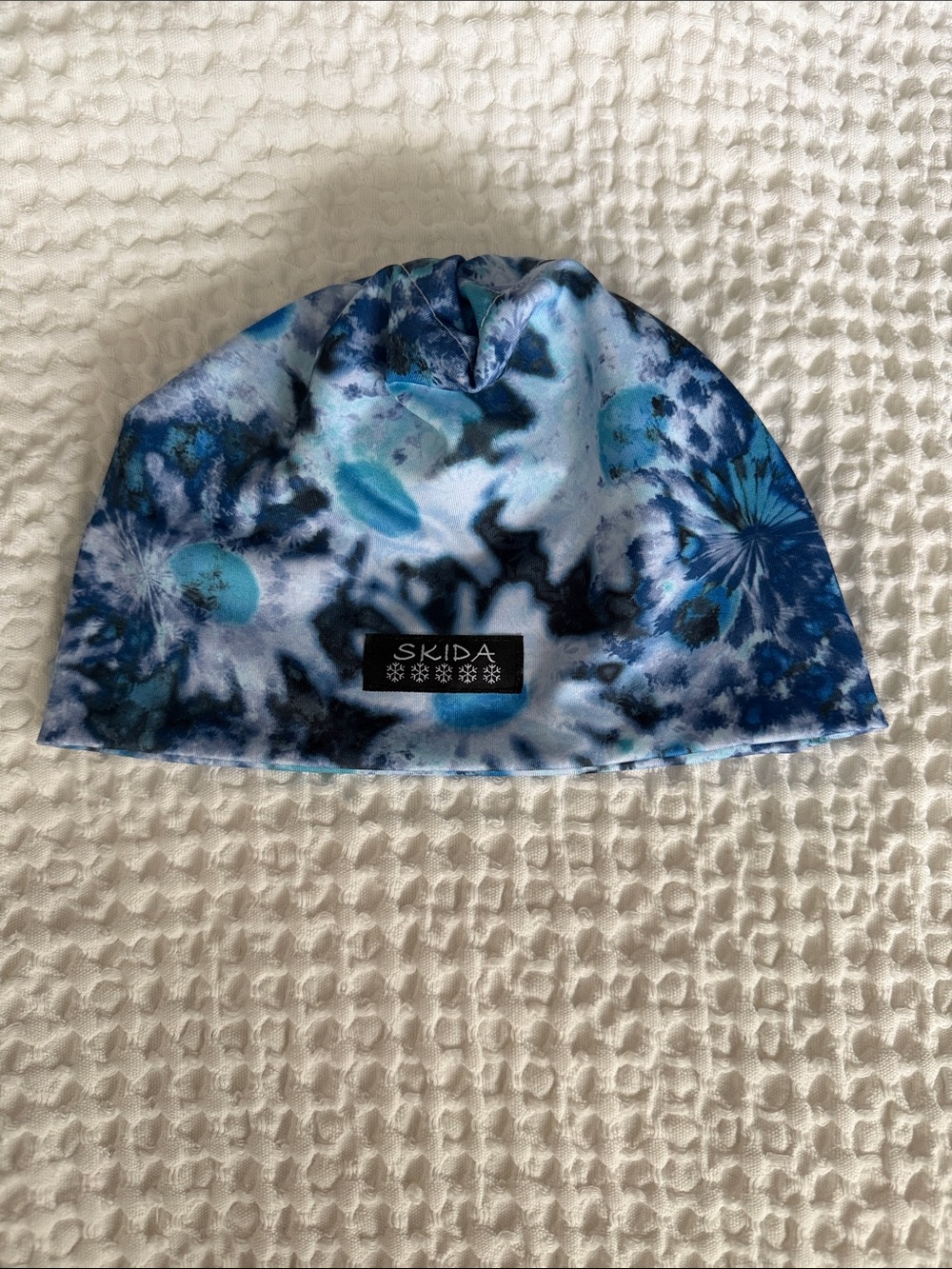 Blue Tie-Dye Performance Beanie